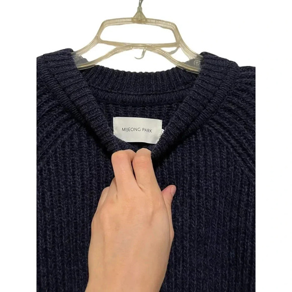 Mijeong Park  CHUNKY GRANDPA SWEATER Wool Size Medium  NWT - Picture 5 of 8